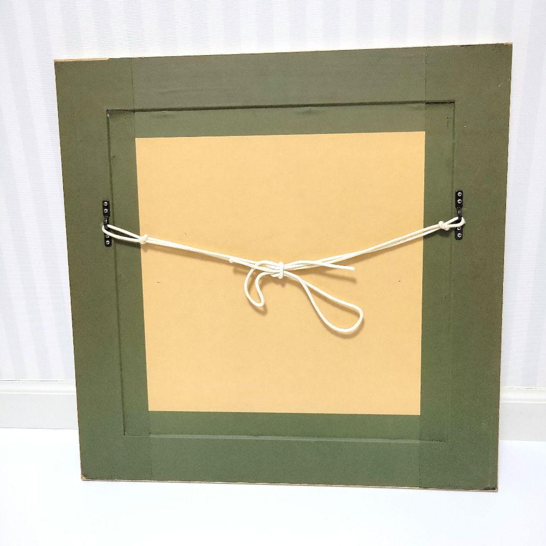 高級感あり 大型アンティーク風木製額 45.5㎝×45.5㎝ 三枚セット