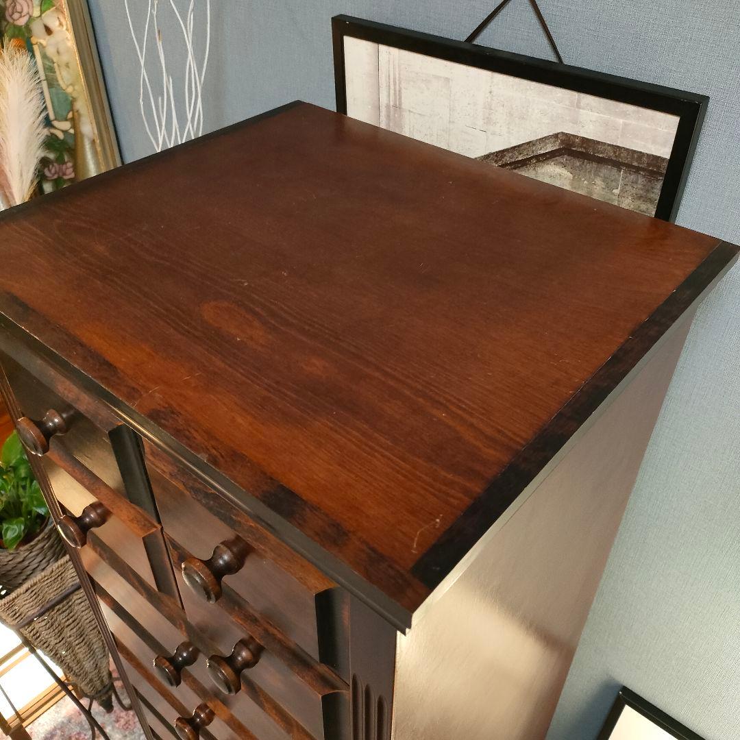 民芸家具 チェスト 9段 11杯