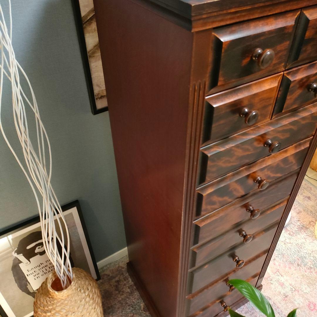 民芸家具 チェスト 9段 11杯