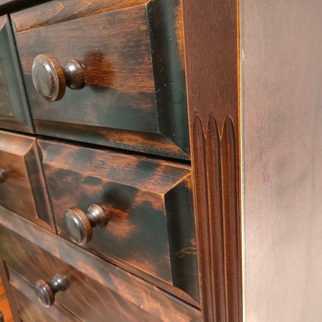 民芸家具 チェスト 9段 11杯