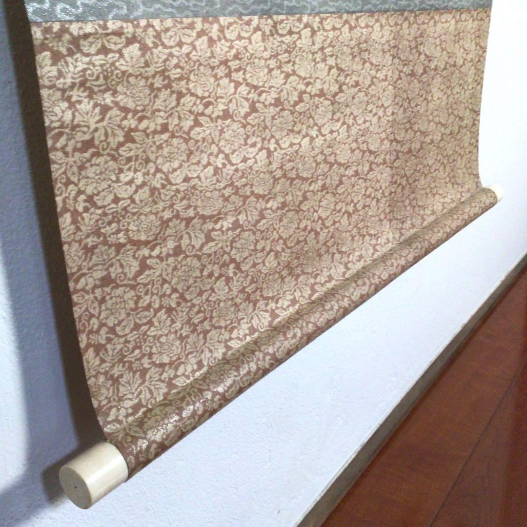 No3026掛軸　中国美術　在判　江風　厳粛 款　二行隷書　作者不詳　送料無料