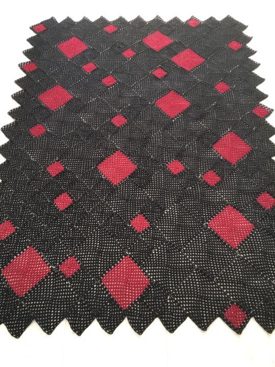 ハンドメイド　グラニースクエア　ソファー掛け　ベッドカバー　マルチカバー