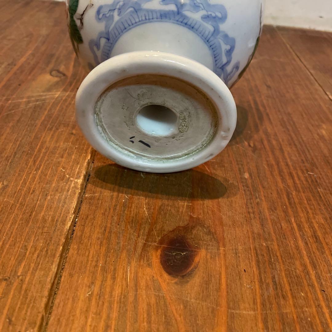 美品　古伊万里　染付の器　江戸時代　高杯　杯洗　蝶や植物の絵柄が鮮やかに描かれた
