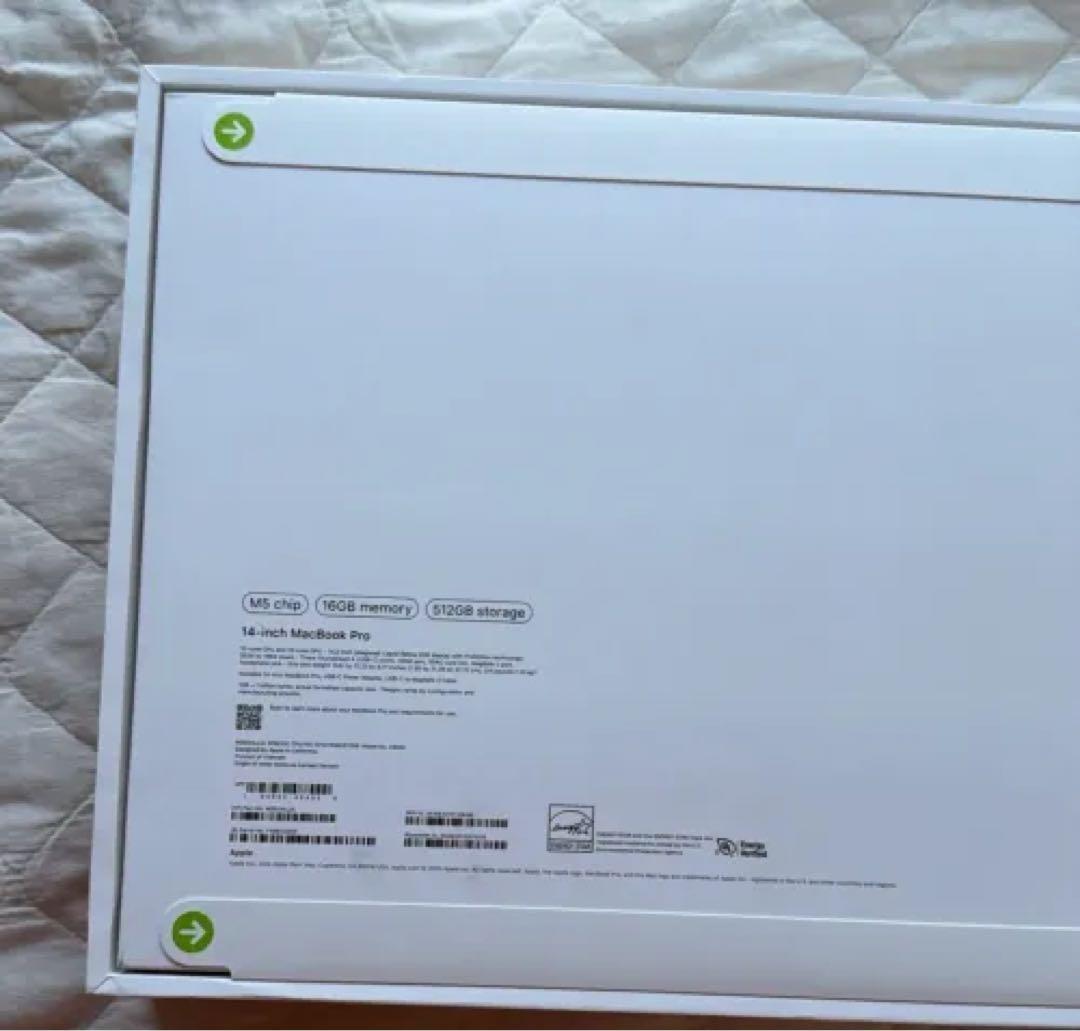 【新品・未開封】14インチ M5 MacBook Pro 512GB