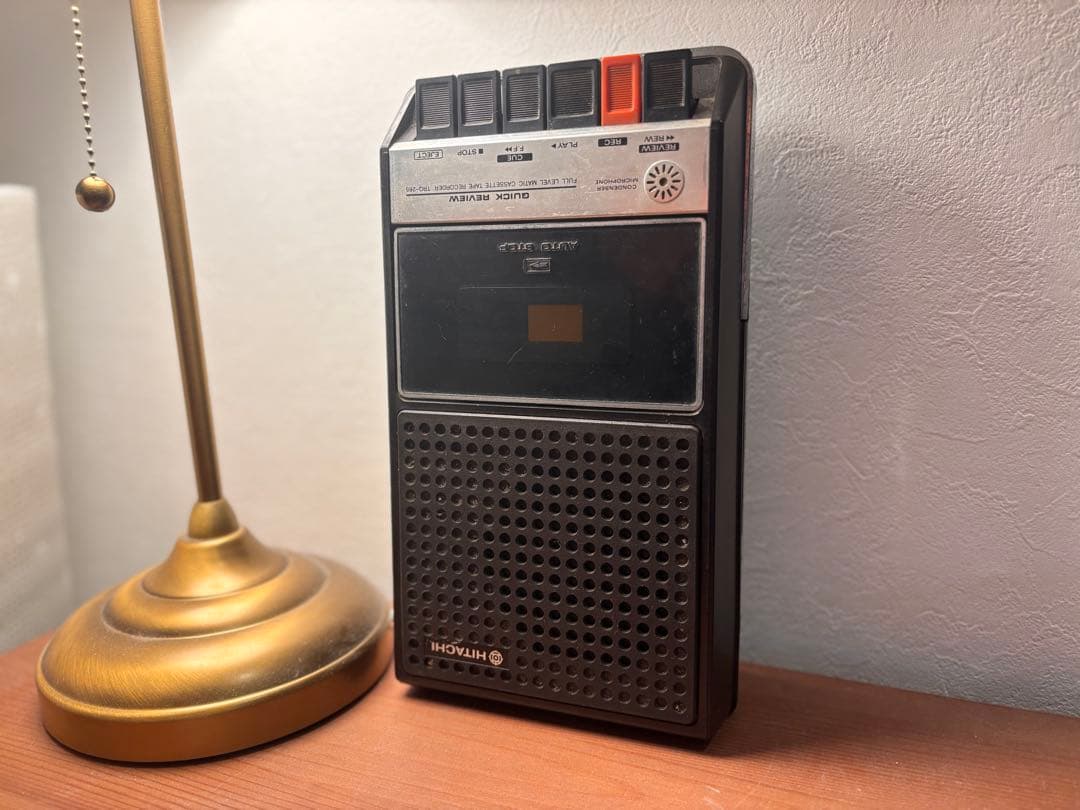 昭和レトロ HITACHI TRQ-265 カセットプレイヤー実働