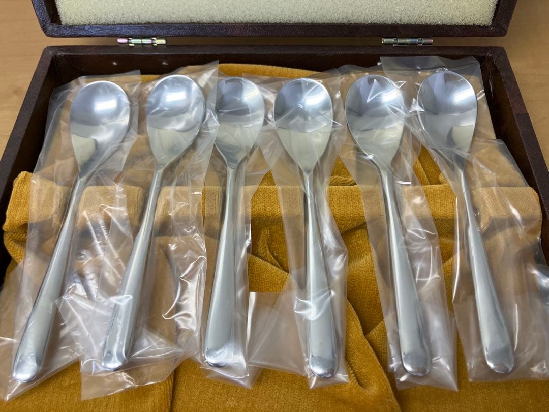 【RETRONEU】スプーン6本セット 個装 新品 ケース栞あり 昭和製レア商品