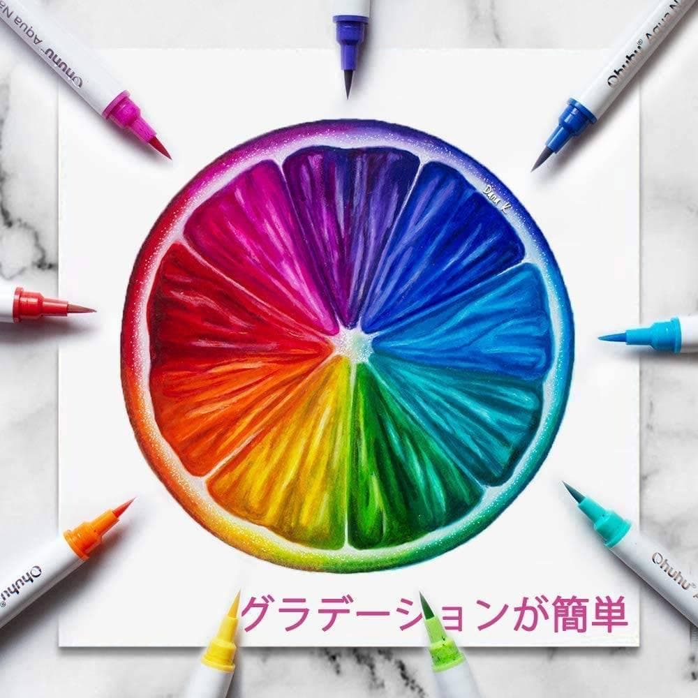 水彩ペン 36色セット 水彩紙パッド 1本