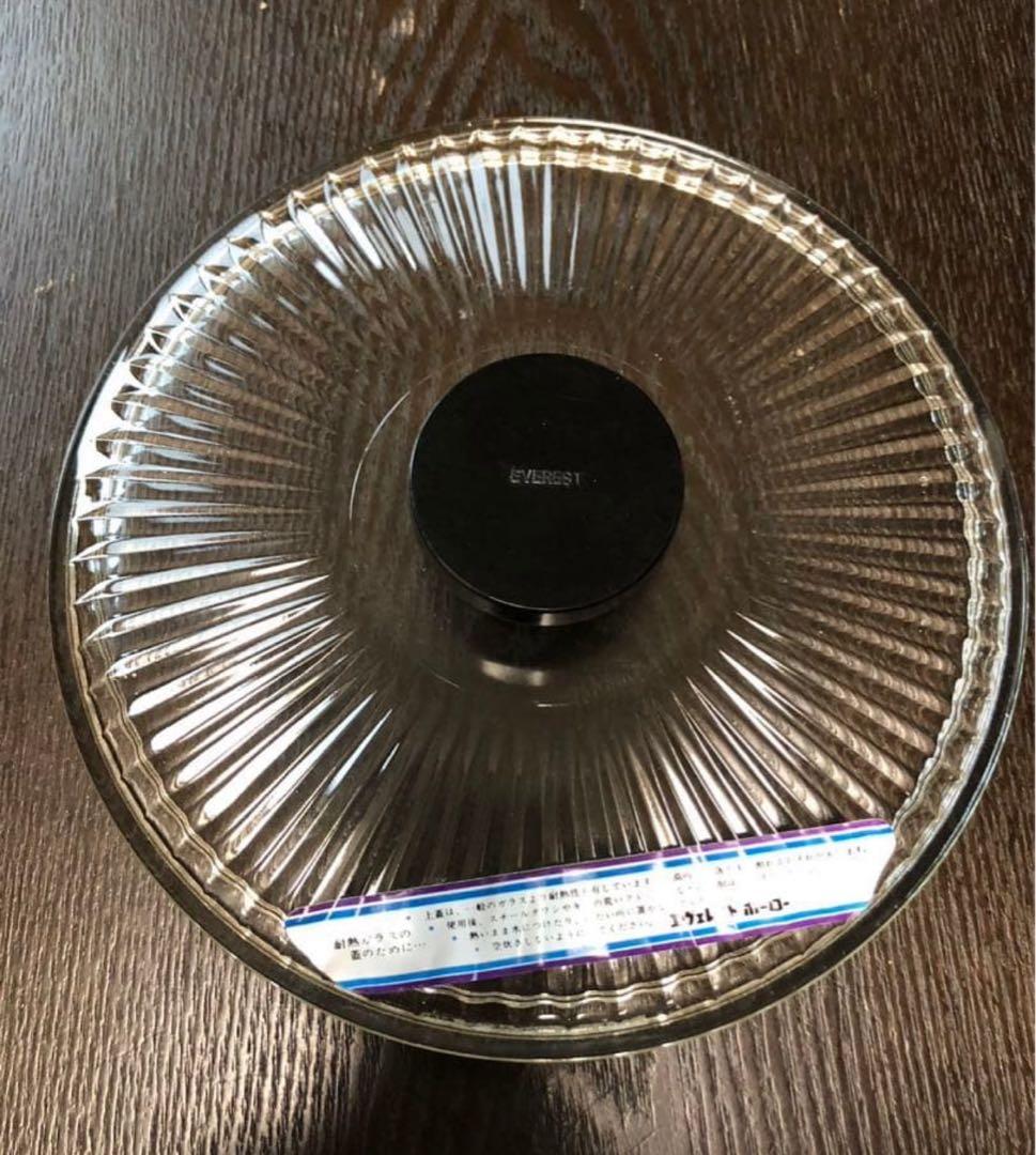 未使用　エヴェレスト　ホーロー　両手鍋　ENAMELWEAR　蓋ガラス　20cm