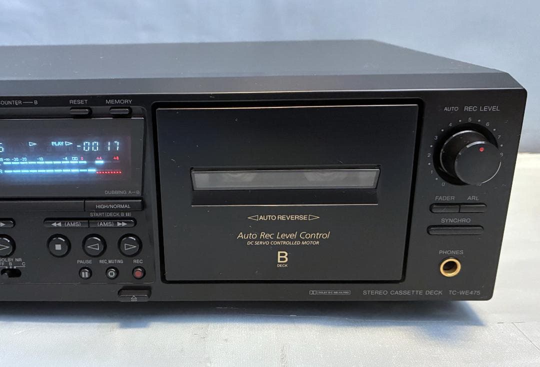 【動作OK！！】ダブルカセットデッキ　SONY　ソニー　TC-WE475　③