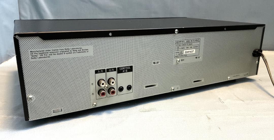 【動作OK！！】ダブルカセットデッキ　SONY　ソニー　TC-WE475　③