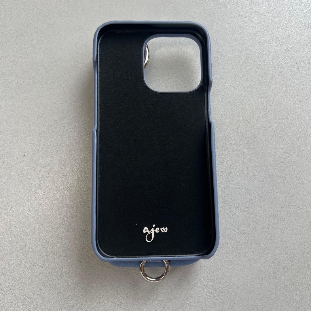 ⭐︎新品未使用ajew iPhoneケース 13pro くすみブルー⭐︎