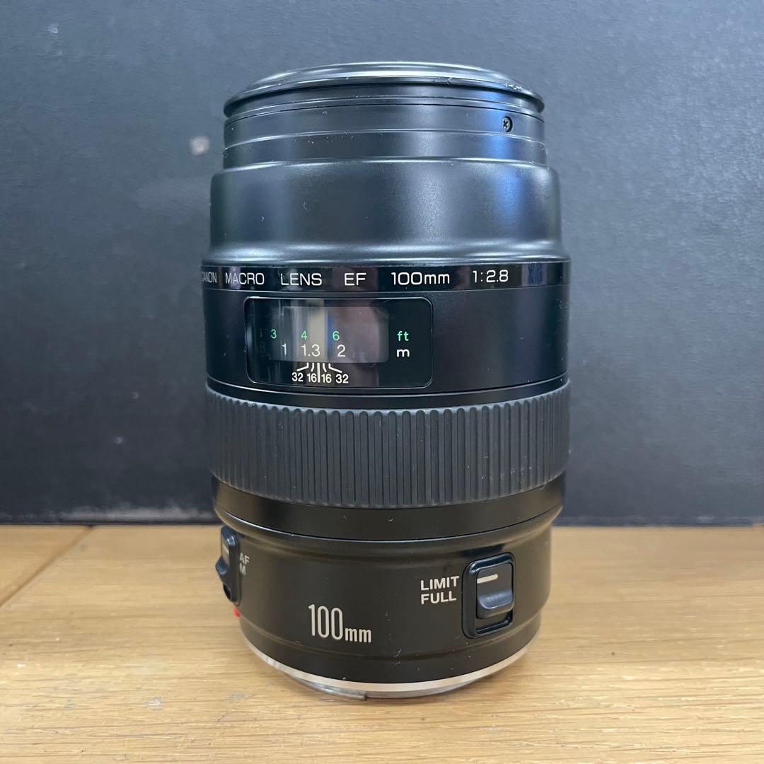 動作品 美品 Canon EF Macro 100mm F2.8 単焦点レンズ