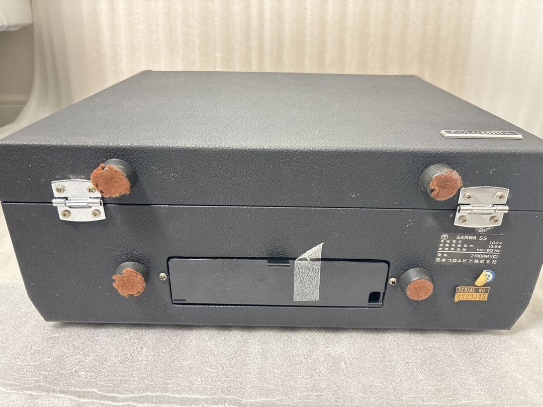 動作品！日本コロムビア ポータブルレコードプレーヤー 2190RM
