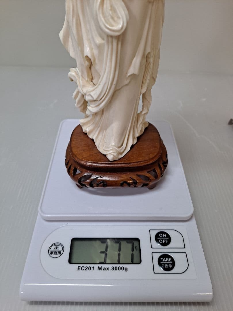 極上天女 置物 377g/台込み高さ約26㎝ 合わせ箱 送料込み