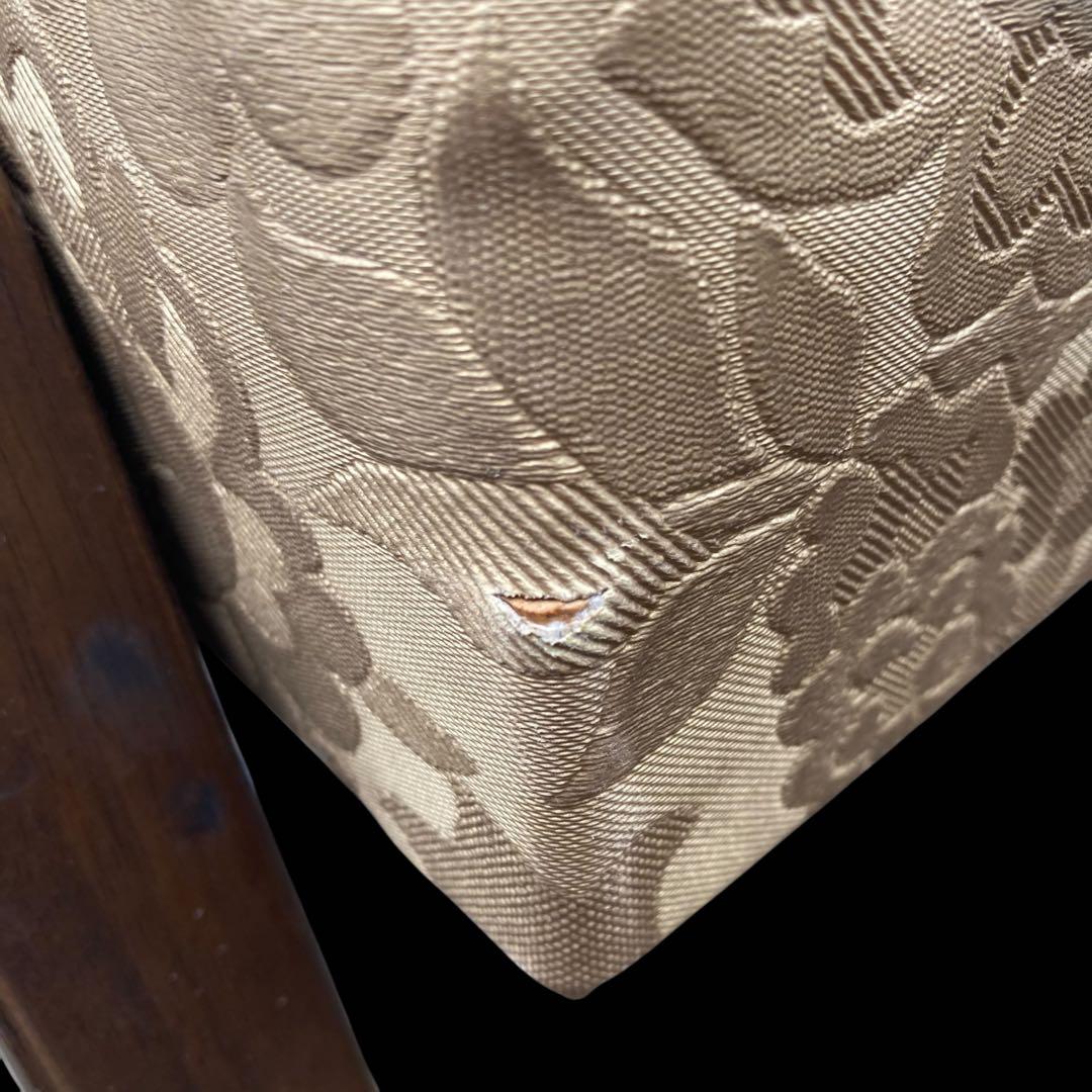 送料無料　寺院　葬祭会館　長椅子　　3人掛け 4脚セット　花柄　法事　お寺　椅子