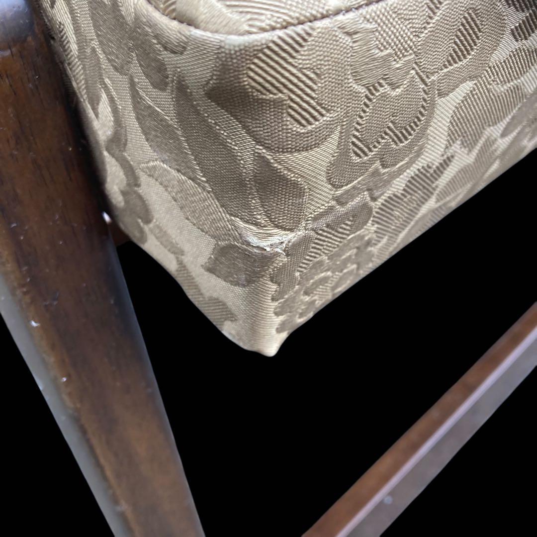 送料無料　寺院　葬祭会館　長椅子　　3人掛け 4脚セット　花柄　法事　お寺　椅子