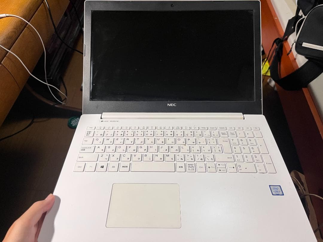 NEC ノートPC ホワイト ACアダプター付き　型番PC-NS300MAW