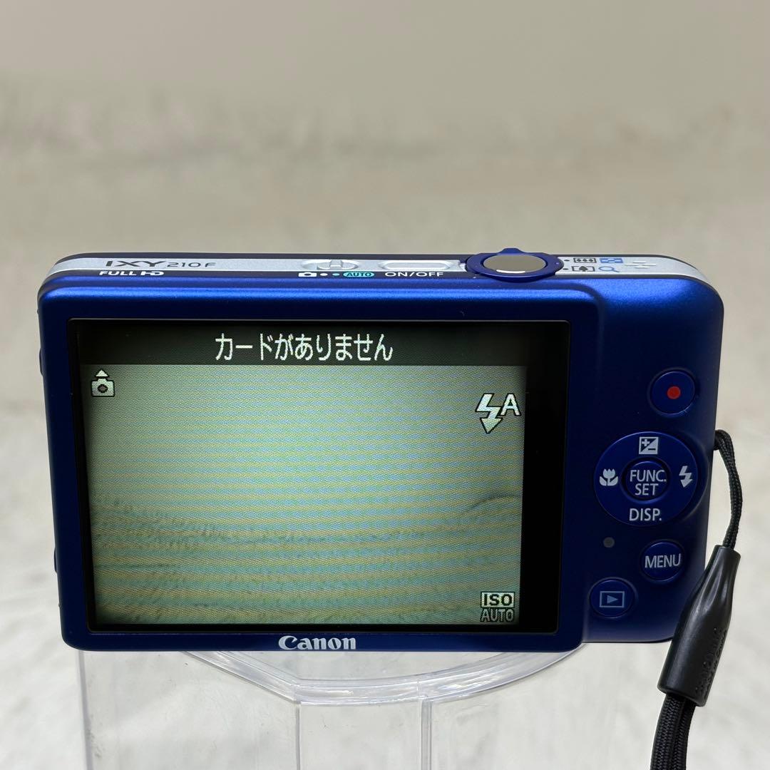 美品　Canon カメラ　IXY 210F PC1588 青　コンデジ　動作品