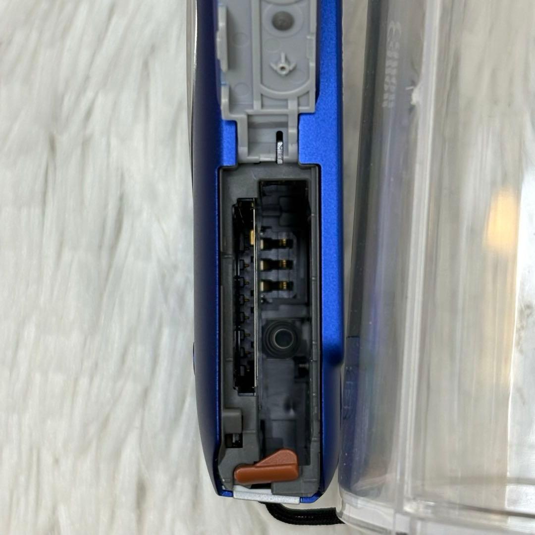 美品　Canon カメラ　IXY 210F PC1588 青　コンデジ　動作品