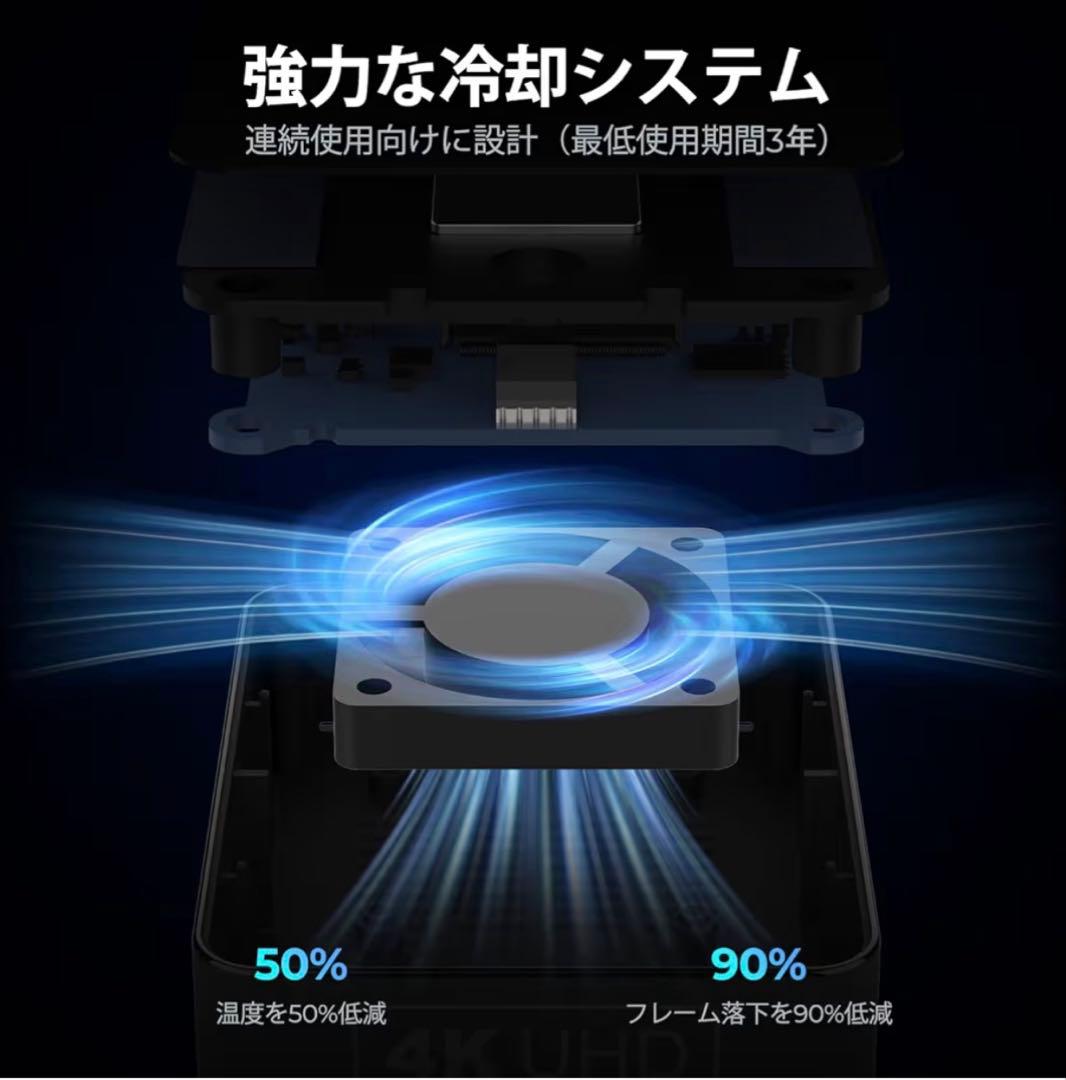 ワイヤレスHDMI 4K 120m 送信機と受信機 hdmi 無線4K 黒