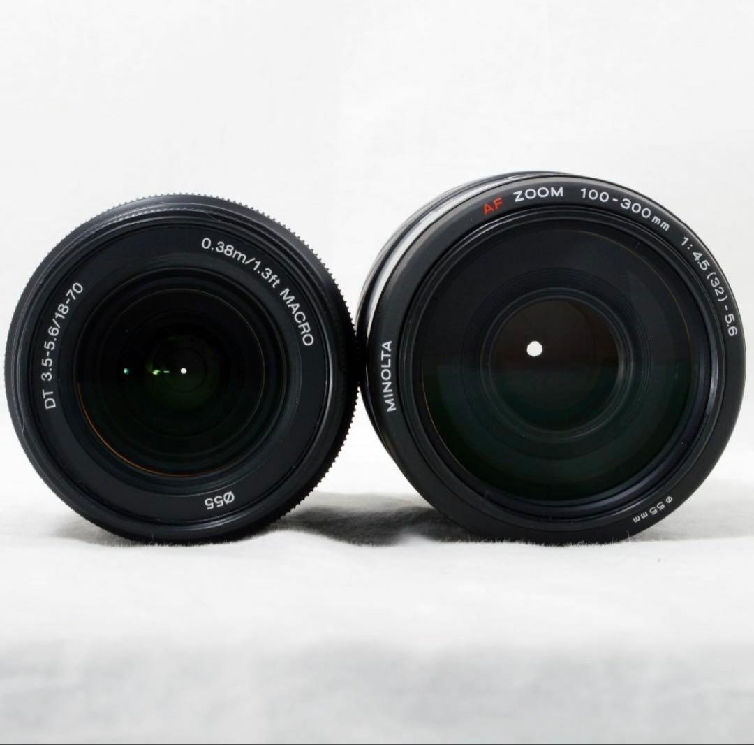 ★iPhone転送＆手振れ補正★SONY ソニー α57 300mmダブル