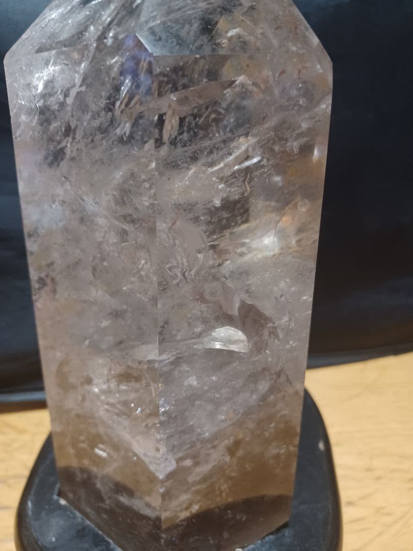 超希少　重量　3.9㎏　大型スモーキークォーツ ポイント型クリスタル