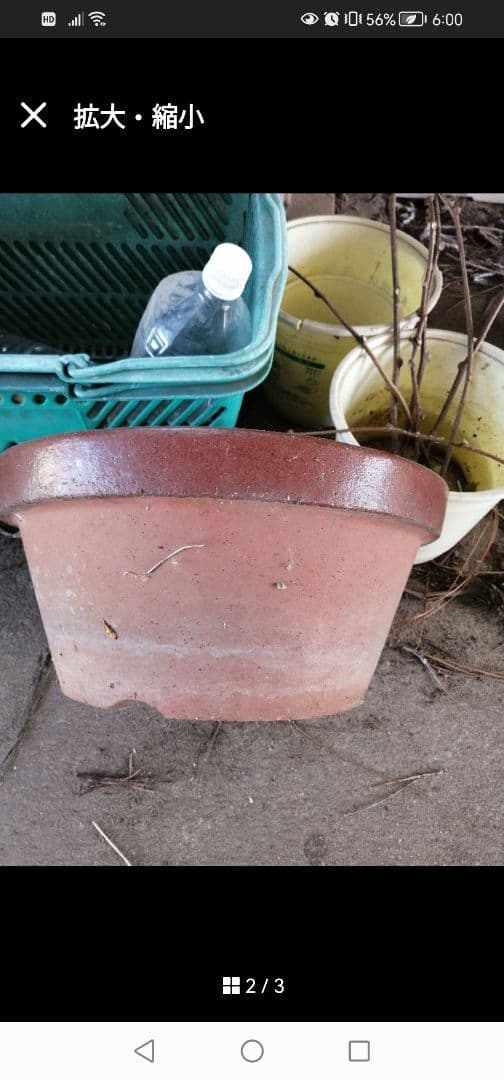 最終値下げ‼️【素焼鉢　12号】①盆栽鉢　植木鉢 駄温鉢　　洗浄済　テラコッタ