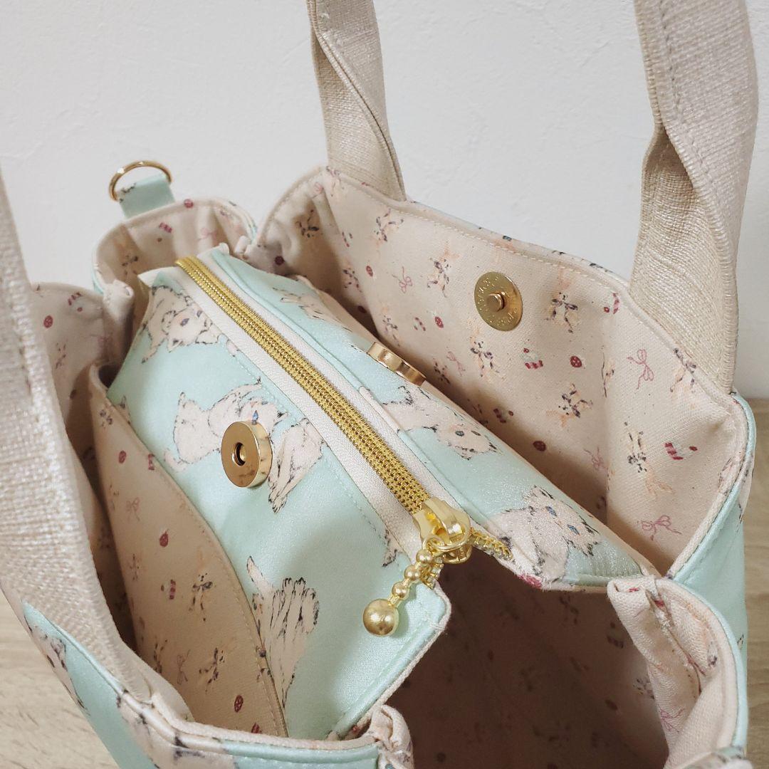 ハンドメイド 3roomsバッグ M フランシュリッペ うじゃうじゃねこ