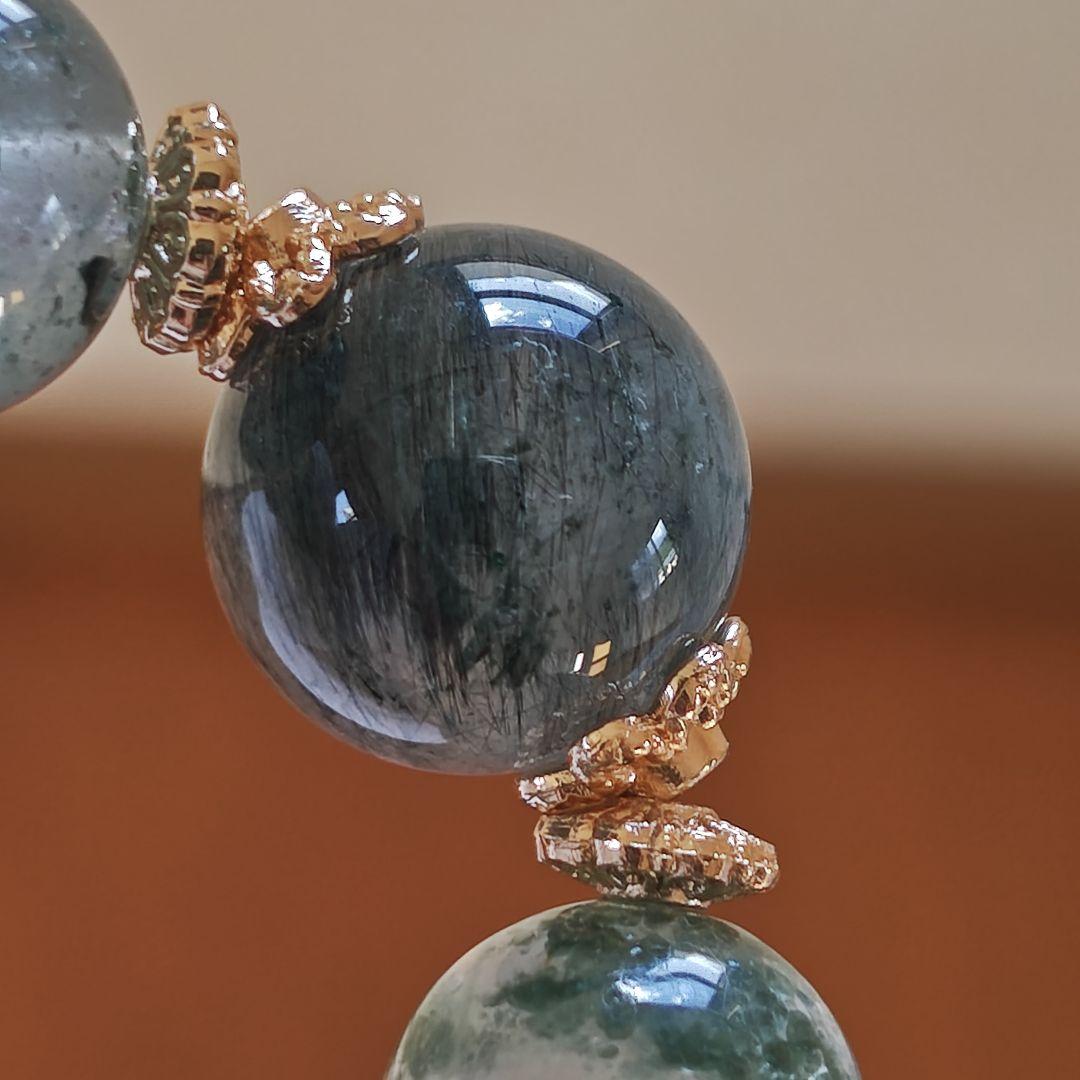 専用です♡新作　グリーンルチル　フックサイトインクオーツ