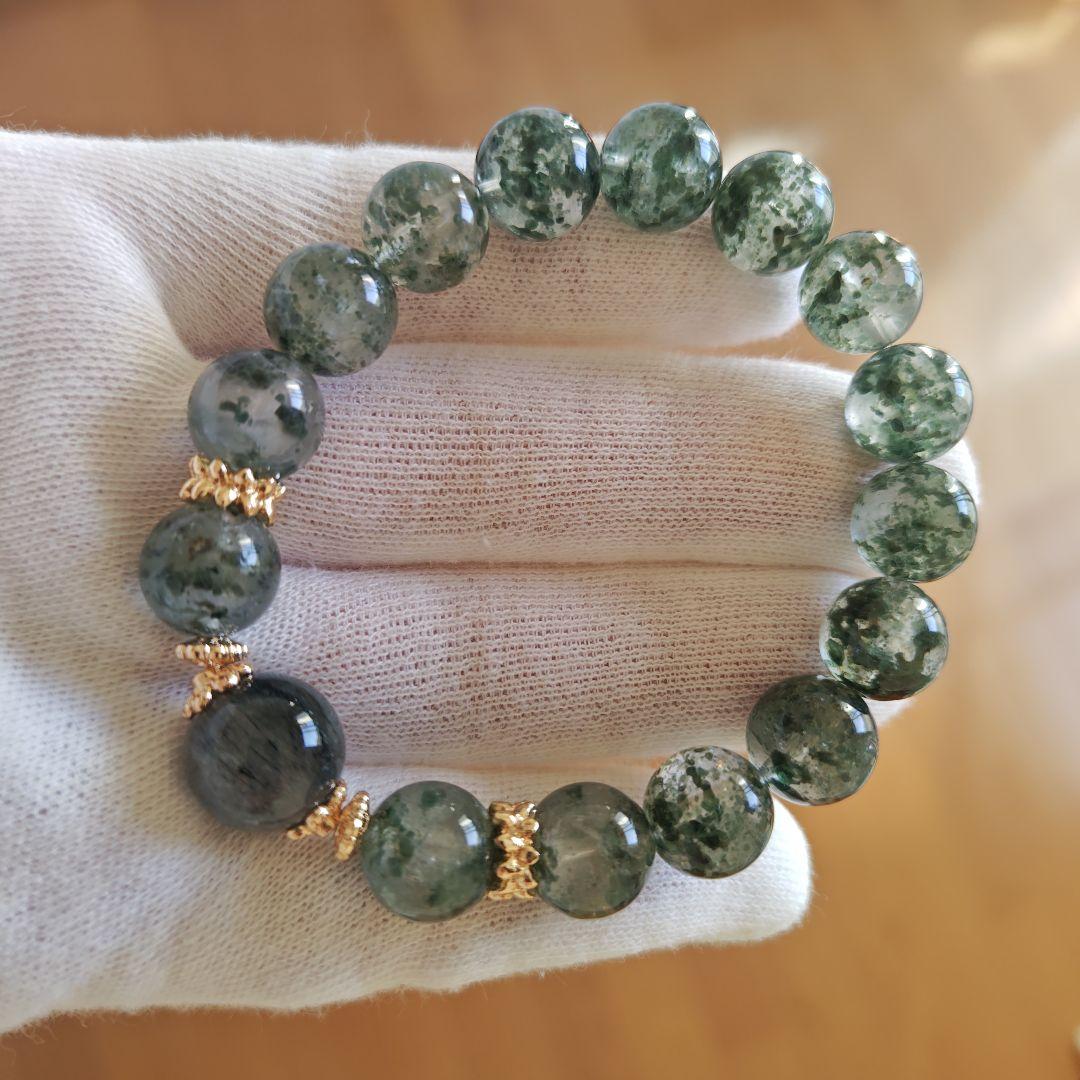 専用です♡新作　グリーンルチル　フックサイトインクオーツ