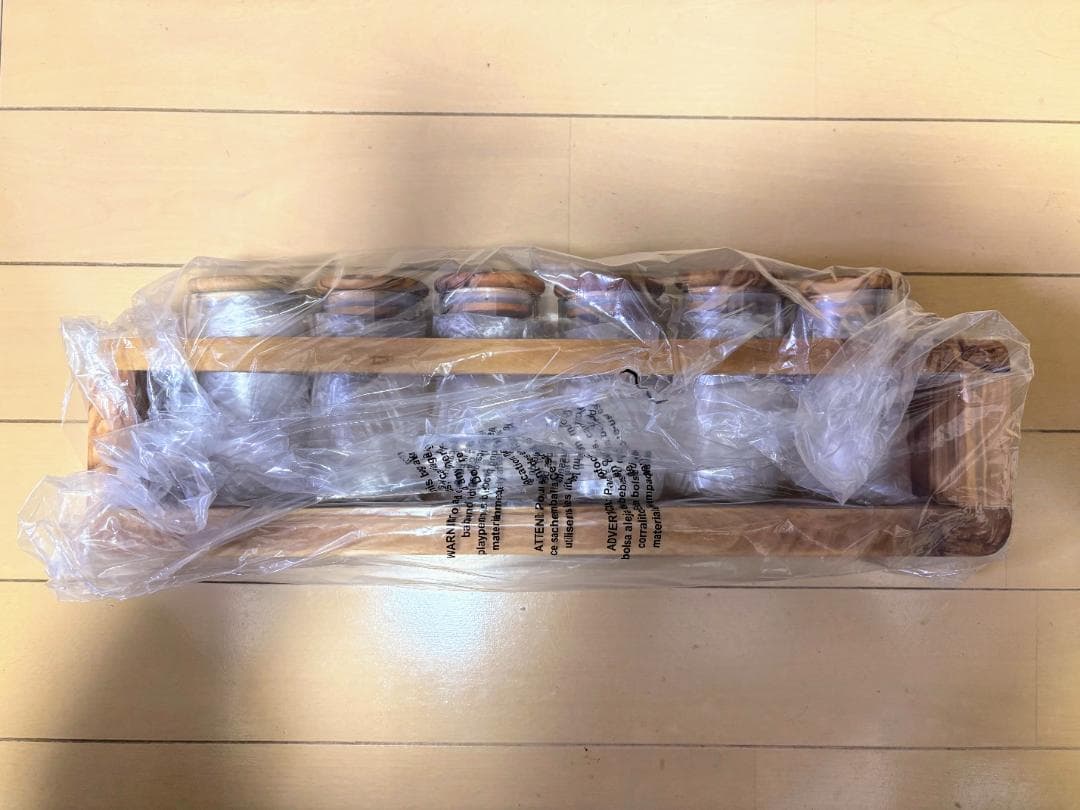 【新品未使用】HARIO オリーブウッド スパイスストッカー6個セット