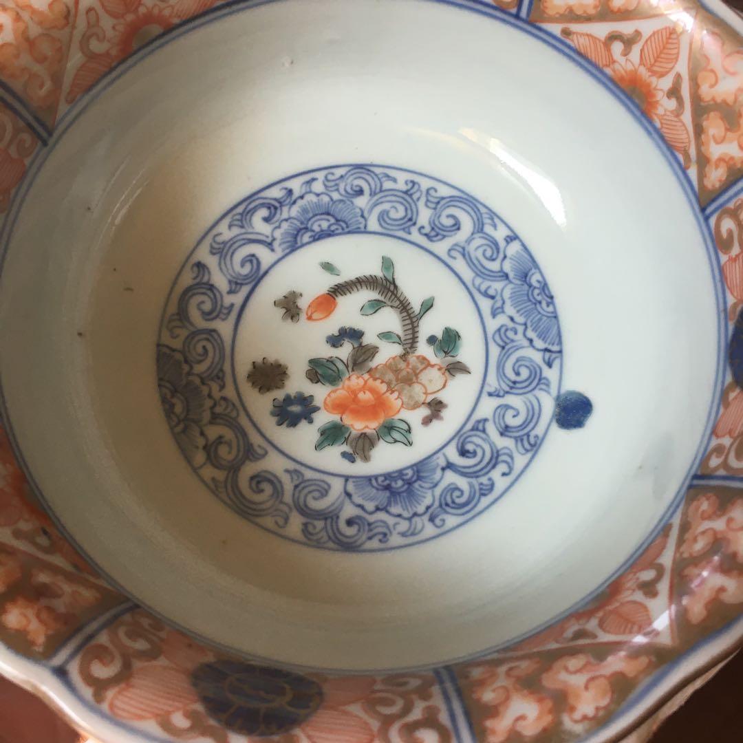 古伊万里／桜図／アンティーク　中鉢1つ　大聖寺伊万里や染付好きの方に