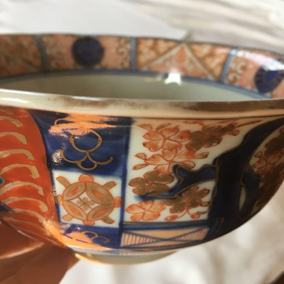 古伊万里／桜図／アンティーク　中鉢1つ　大聖寺伊万里や染付好きの方に