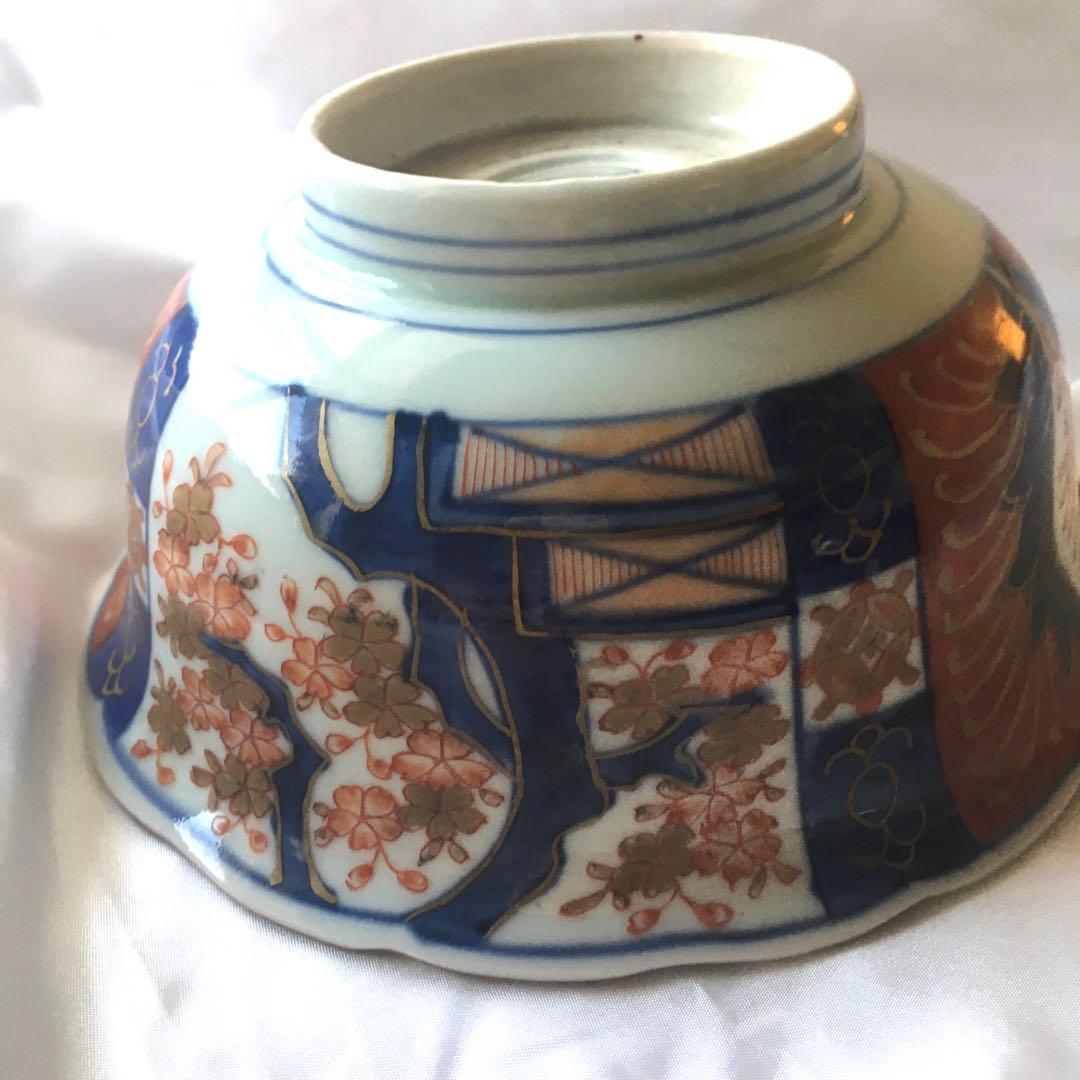 古伊万里／桜図／アンティーク　中鉢1つ　大聖寺伊万里や染付好きの方に