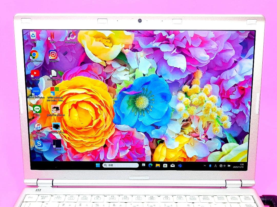 SSD256✨8GB✨i5✨小型軽量✨オフィス✨カメラ付きレッツノートパソコン