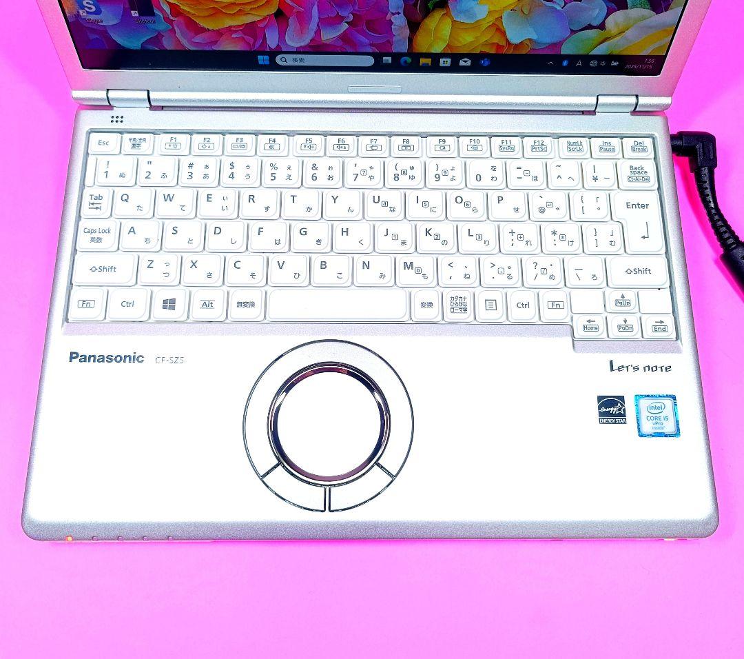 SSD256✨8GB✨i5✨小型軽量✨オフィス✨カメラ付きレッツノートパソコン