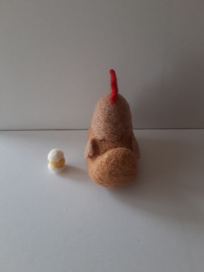 羊毛フェルト 鶏とひよこ