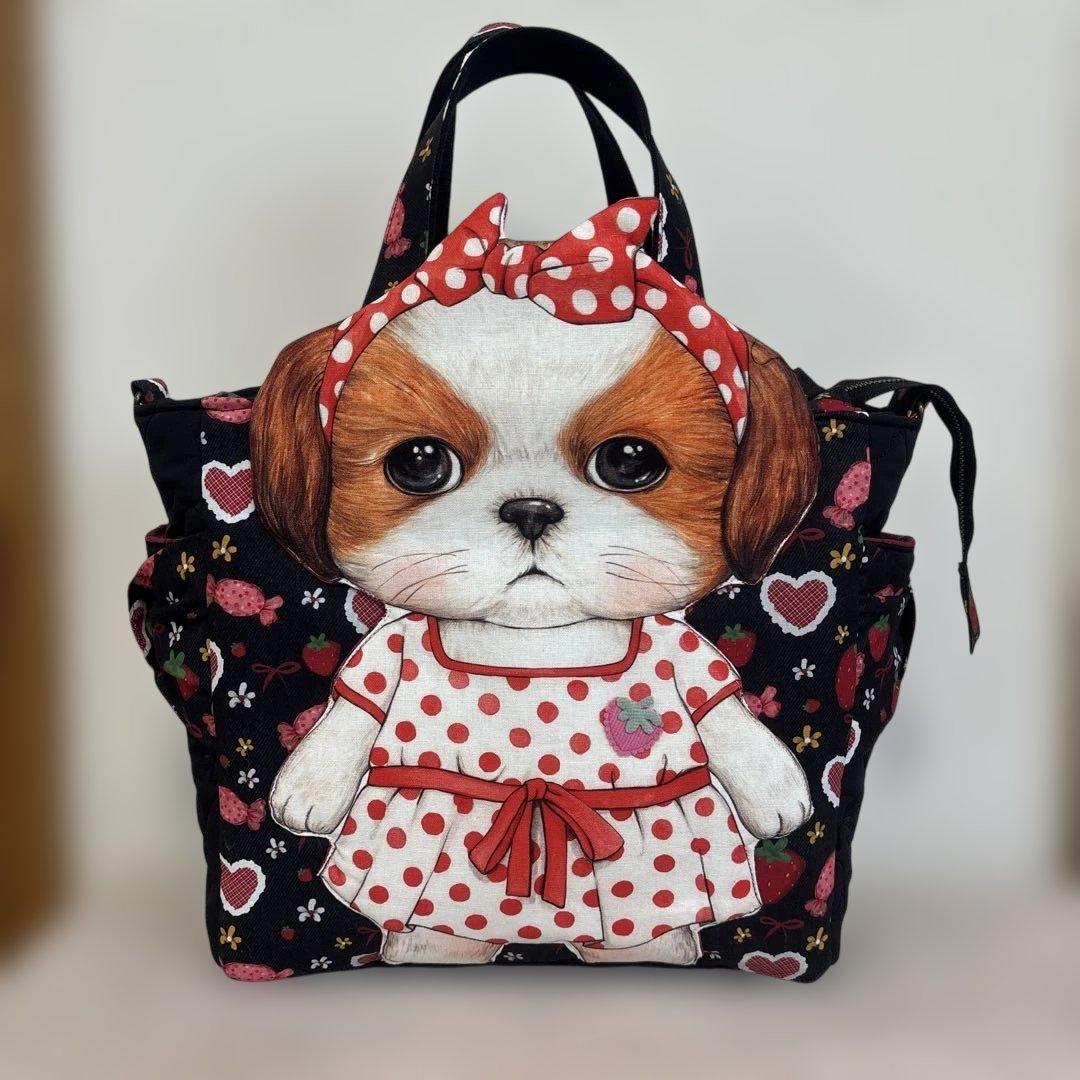 コヤンイサムチョン　新柄　超Bigアンコちゃん　ファスナーサイドポケット