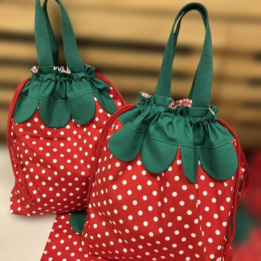 BOO様追加オーダー専用ページいちごお弁当袋お着替え袋ランチマット