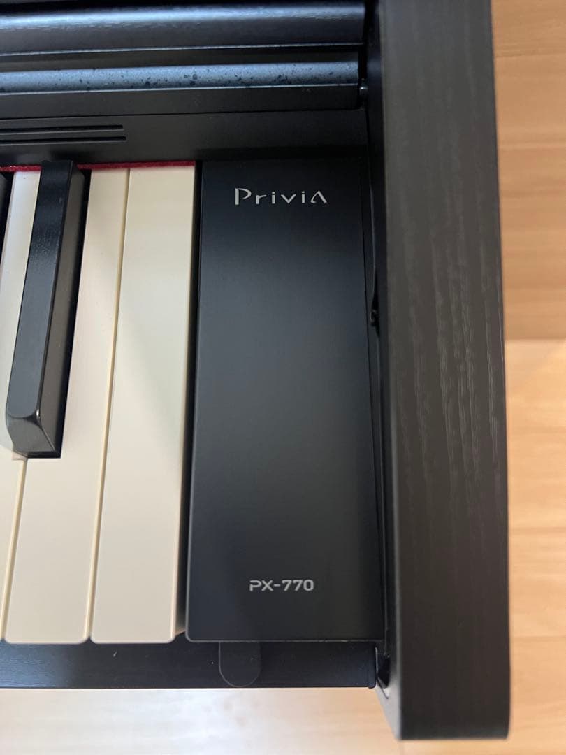 ［神奈川県引き取り限定 ］CASIO PX-770 電子ピアノ黒 椅子付き