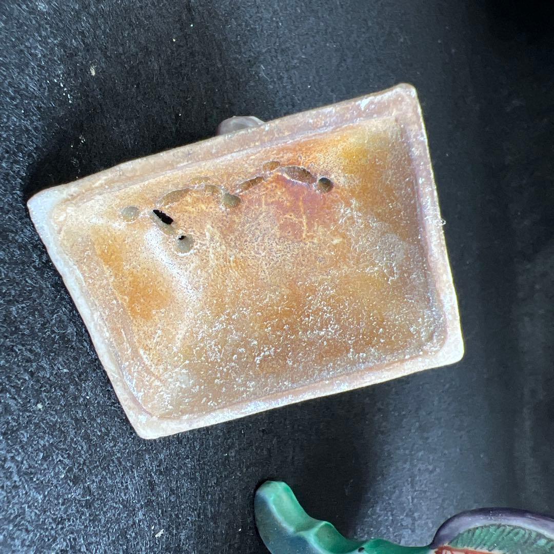 古九谷　獅子香炉　木箱付　高さ約10.5㎝　東Y8-0220☆2F