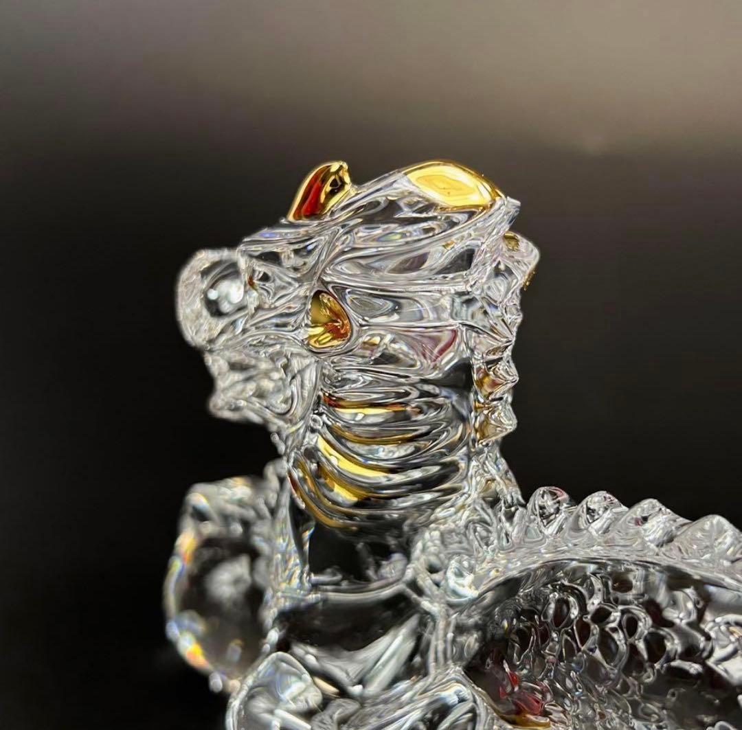 【新品・未使用】バカラ　干支　辰　龍　竜　置物　フィギュアリン　ゴールド　金