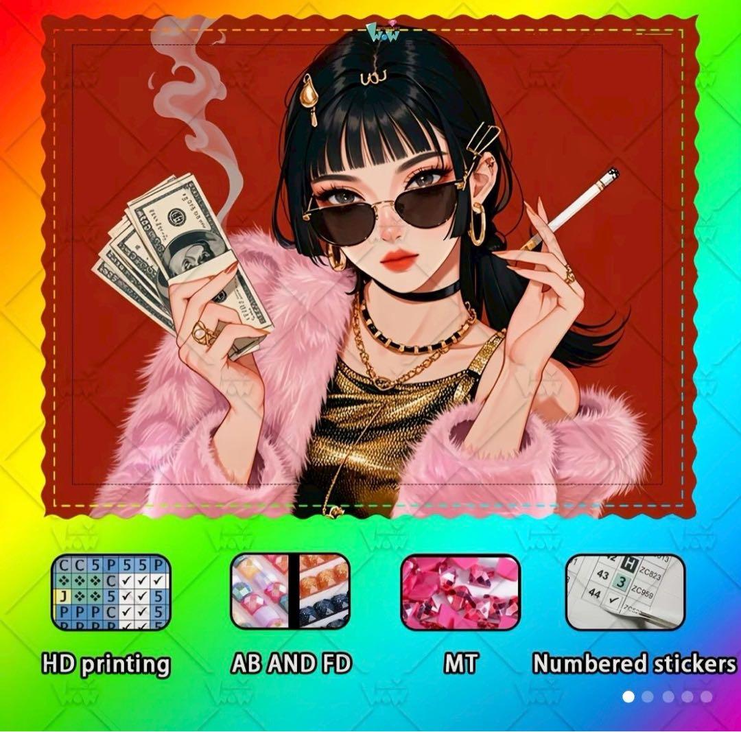 ✴︎超メルカリ市限定価格✴︎ wowoダイヤモンドアート 3点まとめ売り