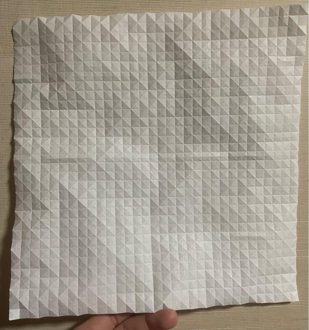 アジサイ折り オリジナル 不切正方形1枚