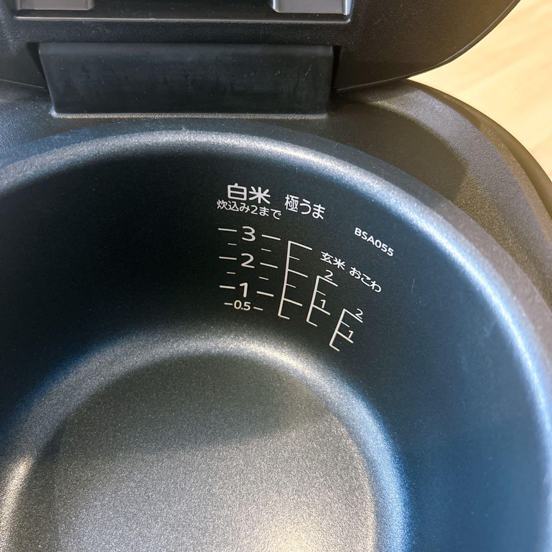 【美品】JBS-A055KM 炊飯器 3合 タイガー マイコン 炊飯ジャー