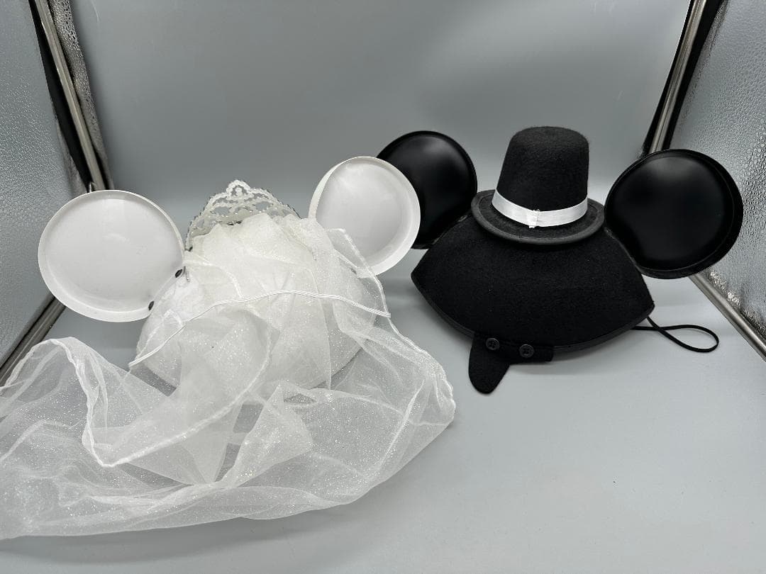 正規品 香港ディズニー ミッキー ミニー ウェディング イヤーハット