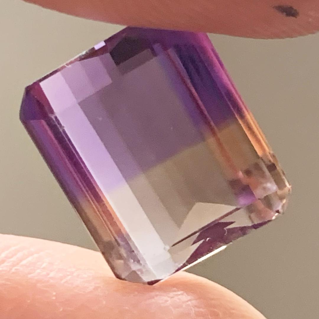 大粒美石★アメトリン 9.3 ct、アメシスト＆シトリン原石set (31)