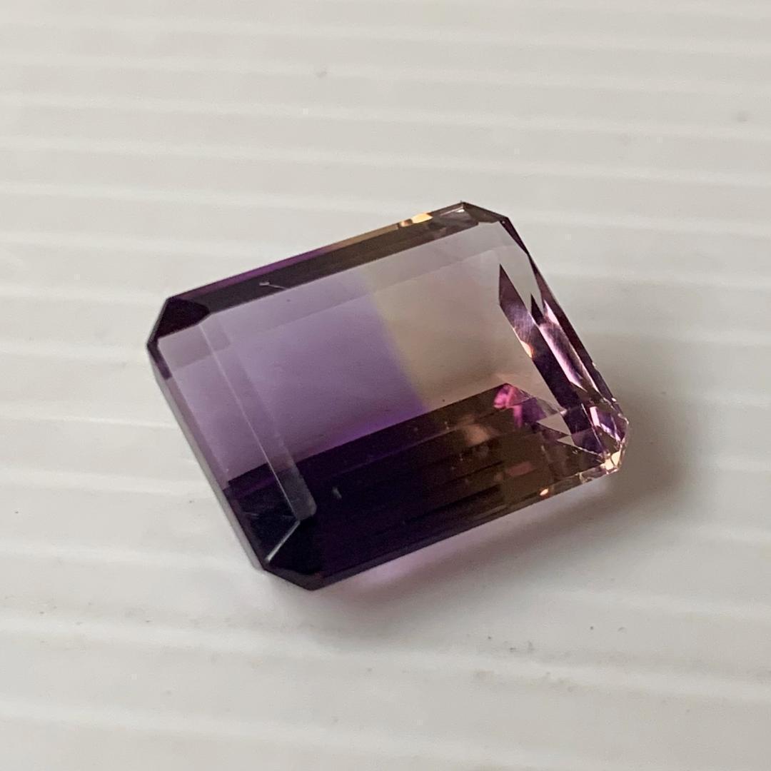 大粒美石★アメトリン 9.3 ct、アメシスト＆シトリン原石set (31)