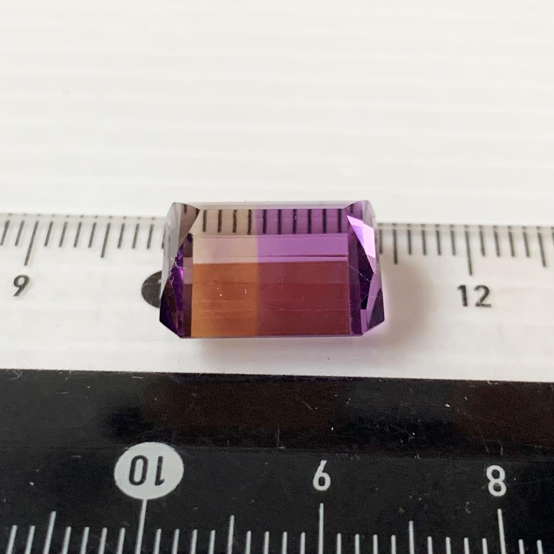 大粒美石★アメトリン 9.3 ct、アメシスト＆シトリン原石set (31)