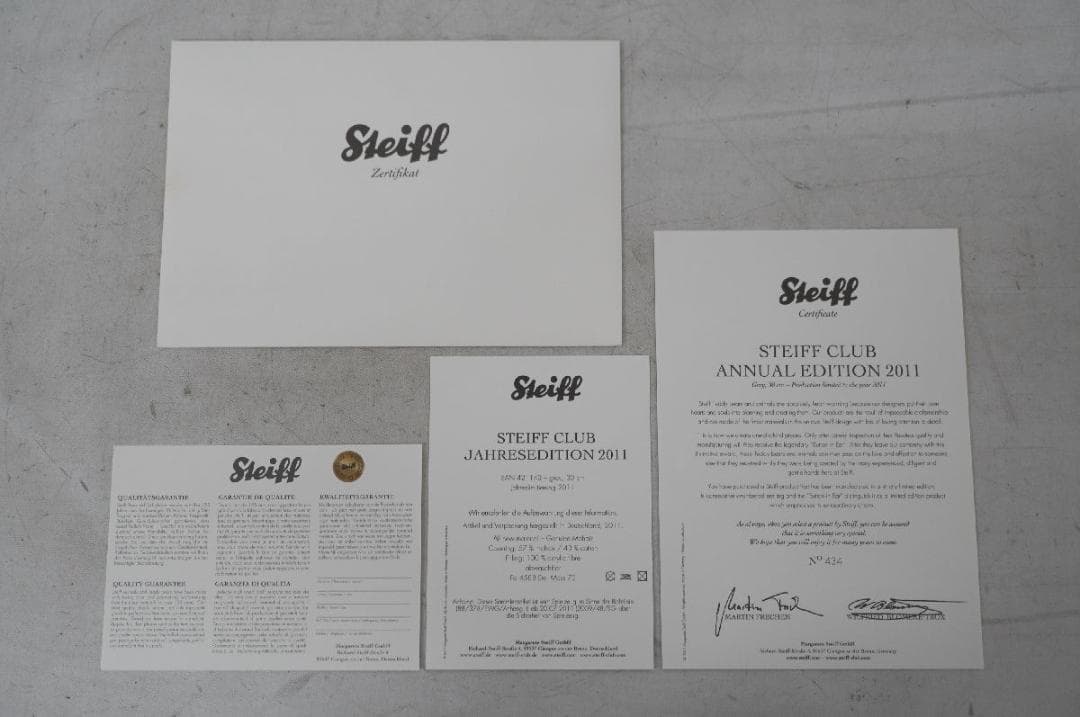 【M02-19】 Steiff シュタイフ クラブエディション 2011